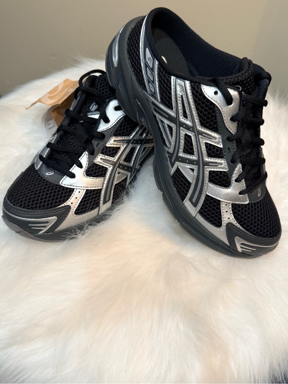 ASICS GEL-1130 Mule Black Graphite Grey Women’s 7.5 / Men’s 6